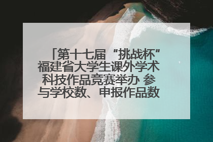 第十七届“挑战杯”福建省大学生课外学术科技作品竞赛举办 参与学校数、申报作品数创历史新高