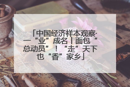 中国经济样本观察·一“业”成名丨面包“总动员”！“走”天下也“香”家乡