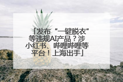 发布“一键脱衣”等违规AI产品？涉小红书、哔哩哔哩等平台！上海出手