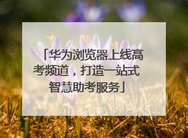 华为浏览器上线高考频道，打造一站式智慧助考服务