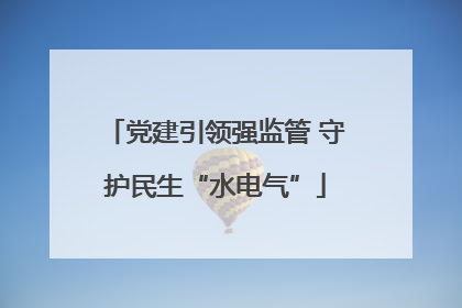 党建引领强监管 守护民生“水电气”