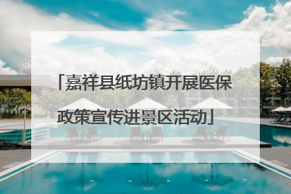 嘉祥县纸坊镇开展医保政策宣传进景区活动