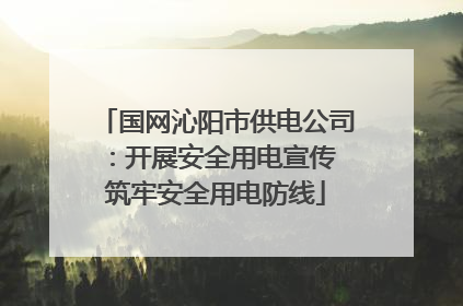 国网沁阳市供电公司：开展安全用电宣传 筑牢安全用电防线