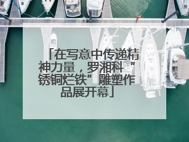 在写意中传递精神力量，罗湘科“锈铜烂铁”雕塑作品展开幕