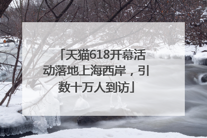 天猫618开幕活动落地上海西岸，引数十万人到访