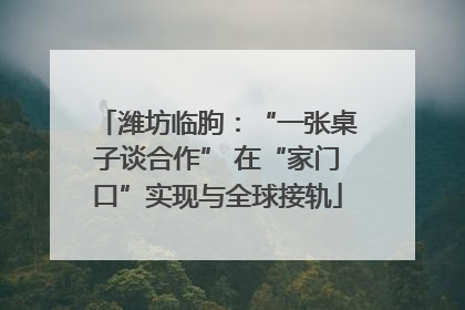 潍坊临朐：“一张桌子谈合作” 在“家门口”实现与全球接轨