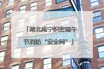湖北咸宁织密端午节消防“安全网”
