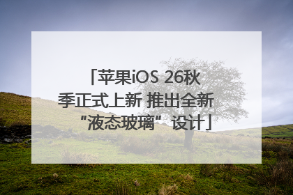 苹果iOS 26秋季正式上新 推出全新“液态玻璃”设计