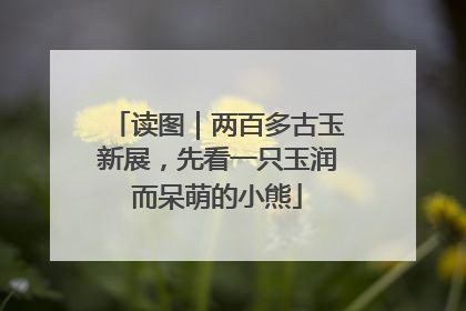读图｜两百多古玉新展，先看一只玉润而呆萌的小熊