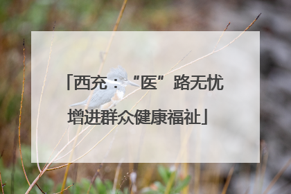 西充：“医”路无忧 增进群众健康福祉