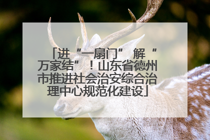 进“一扇门” 解“万家结”！山东省德州市推进社会治安综合治理中心规范化建设