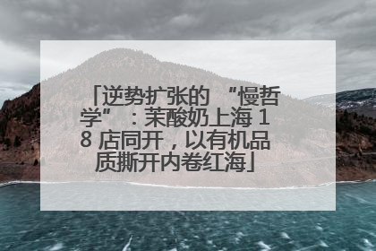 逆势扩张的 “慢哲学”：茉酸奶上海 18 店同开，以有机品质撕开内卷红海