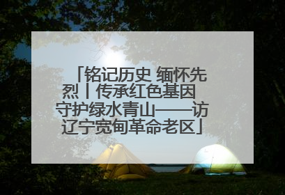 铭记历史 缅怀先烈丨传承红色基因 守护绿水青山——访辽宁宽甸革命老区